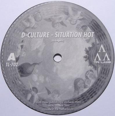 12inch Record D-CULTURE - Situation Hot TL702 Tri Lamb 2000 Netherland Dance & Electronica Used