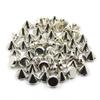 100Pcs Plastic Rivets Gold Sliver Cone Studs Punk Sewing Spike Rivet For Leather Nailheads Rivets Garment Accessories