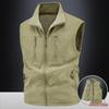 2025 Men's Double-Sided Sherpa Fleece Vest: Casual Outdoor Wear, Cozy Plus Fleece, Enhanced Thickness for Autumn/Winter.