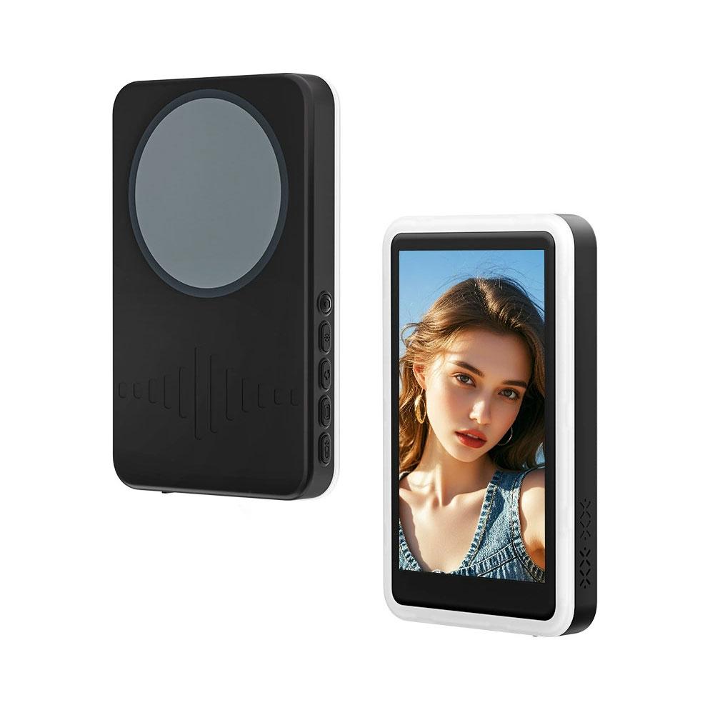 Tri Color Adjustable Wireless Rear Projector Selfie Monitor Screen Vlog Screen Magnetic Phone Rear Camera For Selfie Live Stream