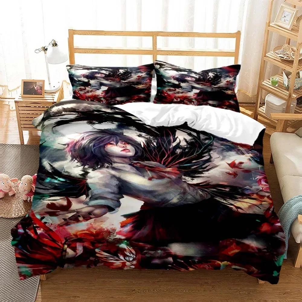 Tokyo Ghoul Bedding Set For Bedroom Soft Modern Bedspreads Comefortable Kids Duvet Cover Quilt Cover And Pillowcase