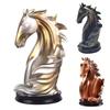 Hästhuvud Vinställ Harts Häststaty för Heminredning Bordsställ för Flaskor med Skyddsdyna Unik Gåva för Vinälskare