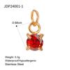 Elegant Gold December Birthstone Pendant Charm Fashion Jewelry Accessories for Women