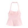 European and American style, new women's clothing, foreign style, neck collar top with bow decoration 4661068.