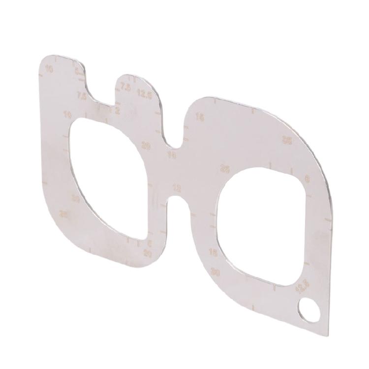 Stainless Steel Leather Cutting Guide Circle Ruler Rounded Corner Template for Leather Artisans and Professional