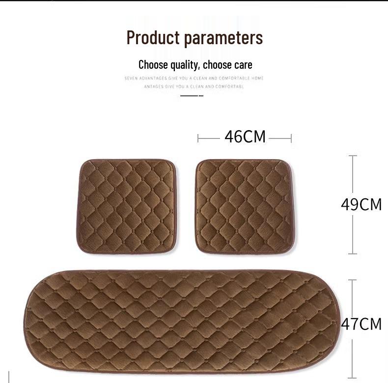 Winter Heated Wool Car Seat Cushion for Drivers