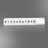 Car Parking Number Plate with Sticker Slider Night Luminous Dashboard Mount Universal Temporary Auto Phone Number Sign Car Accessories