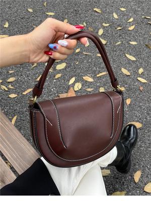 2025 Women's High-End Fashion Crossbody Tote Saddle Bag