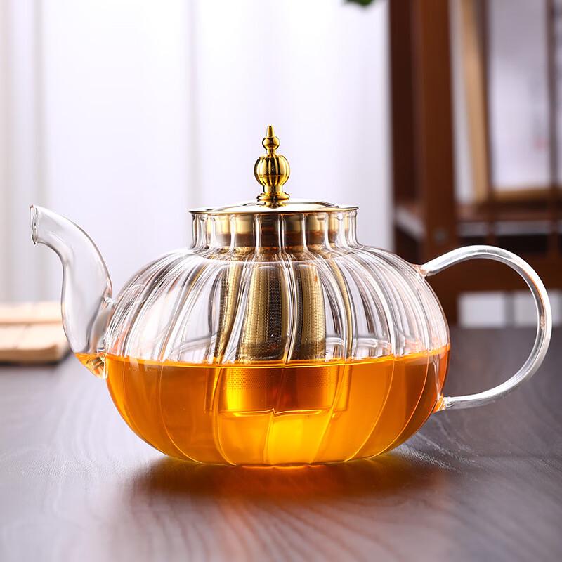 Shangqi Modern Striped Glass Teapot