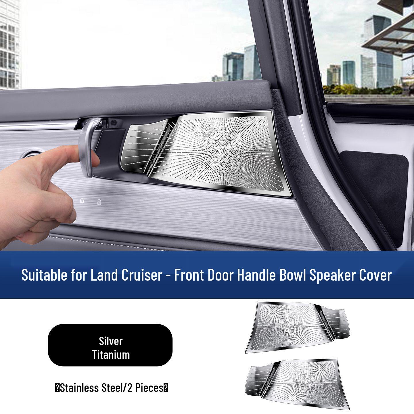 

Buick GL8 Lu Zun Front Door Handle Bowl & Speaker Ring Frame Interior Decoration Sticker