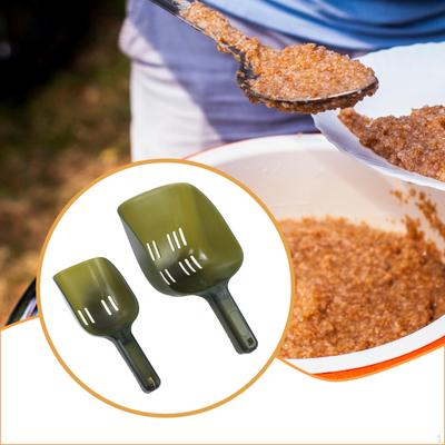 2 Pieces Fishing Lure Throwing Spoon Easy To Use Portable for Feeding Food Boilies with Holes