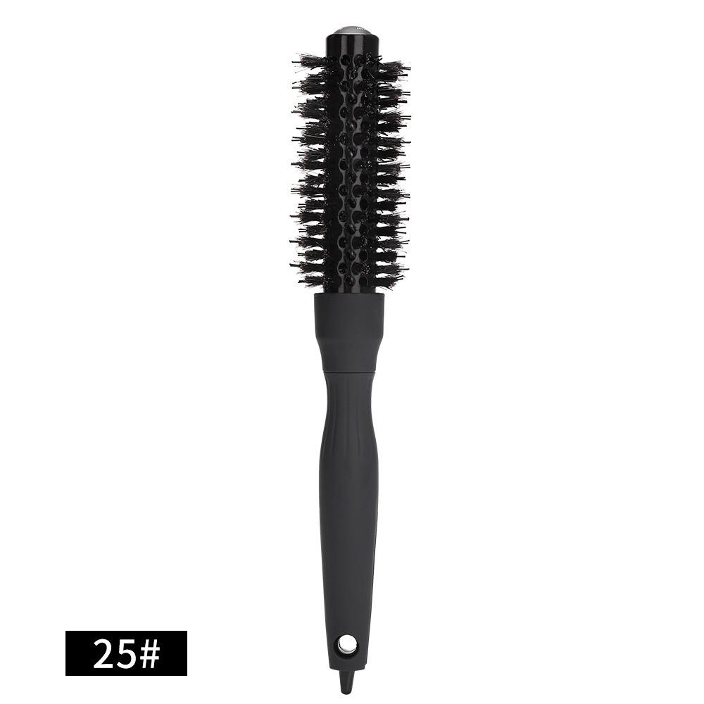 Handle Round Rolling Brush Round Barrel Hairdressing Straight Twill Hair Comb Styling Tool Anti Static Hair Curling Brush Salon