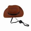 Pet Dog Cowboy Hat Headgear Cat Funny Headwear Outdoor Adjustable Dog Caps Performance Photo Props Cosplay Accessories