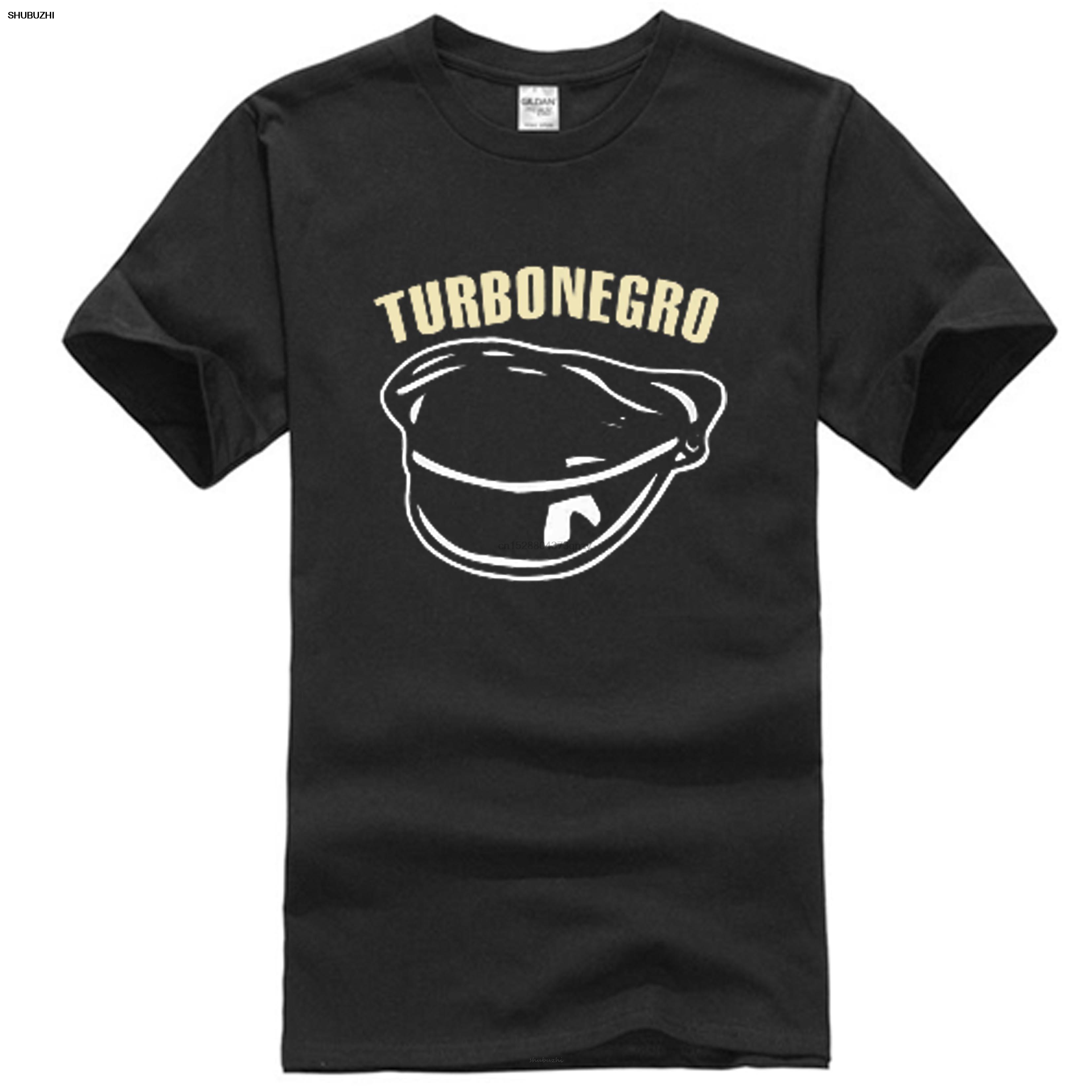 TURBONEGRO HAT LOGO text USE to glow in dark Official Punk Band Rock Vintage Unisex Women Unisex Fashion tshirt L