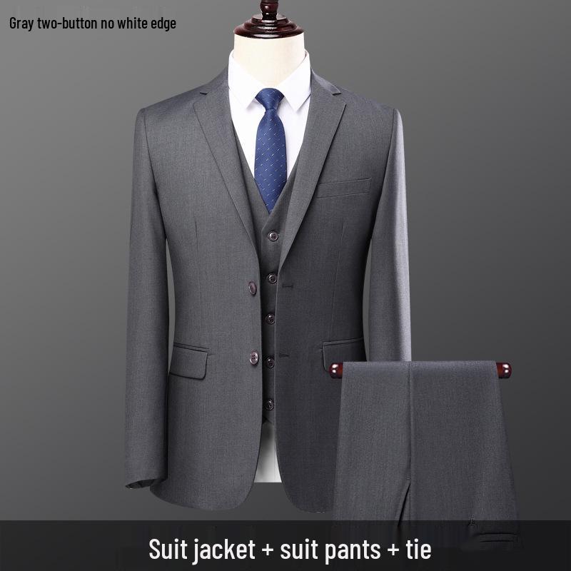 Men's Slim Fit Casual Suit Set: Wedding, Engagement, Ceremony & Business Formal Wear