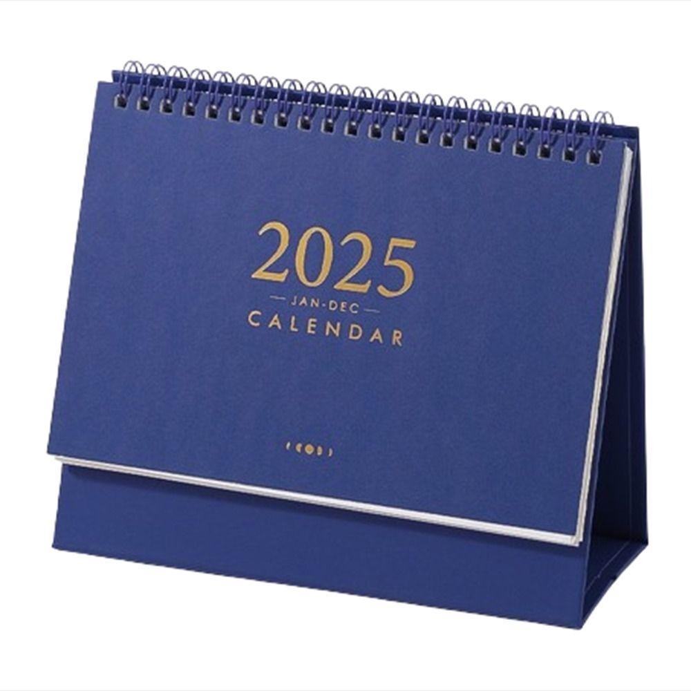 

Настольный календарь из плотной бумаги, креативный стоячий перекидной календарь, органайзеры для управления временем, подарки S синий
