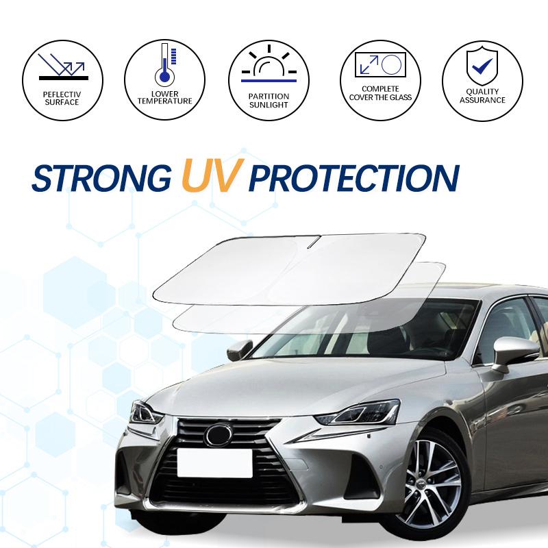 For Lexus IS 2006-2022 IS250 IS300 350 Windshield Sun Shade Sunshade Sun Visor Protector Foldable Blocks UV Rays Keep Car Cooler