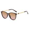 Heart-Shaped Small Frame Sunglasses Retro Small Fragrant Style Personalized Sunglasses Women'S College Style Small Fresh Glasses