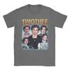 Timothee Chalamet American Actor TShirt for Men  Novelty 100 Cotton Tee Shirt Crew Neck Short Sleeve T Shirt Plus Size Clothes