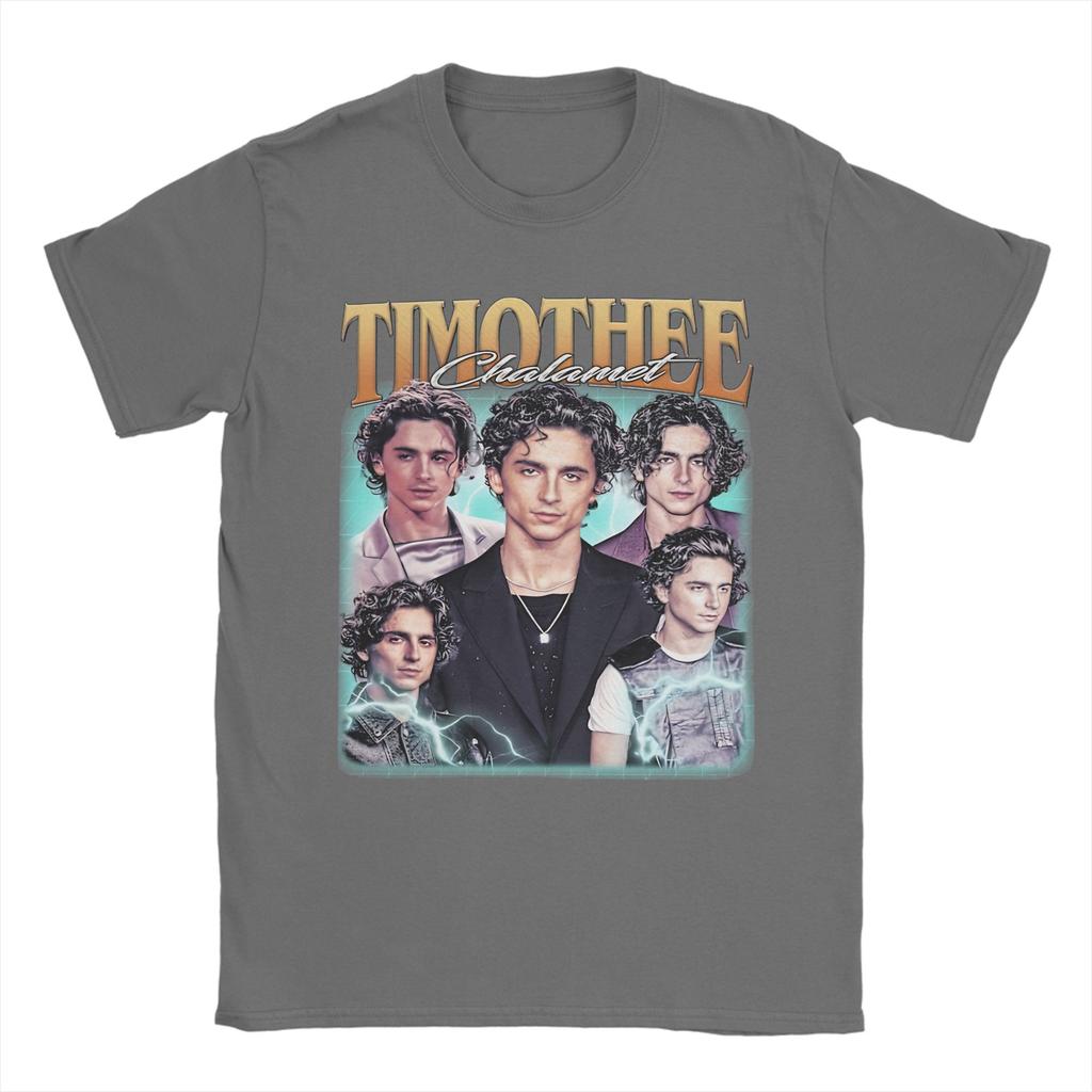 Timothee Chalamet American Actor TShirt for Men  Novelty 100 Cotton Tee Shirt Crew Neck Short Sleeve T Shirt Plus Size Clothes