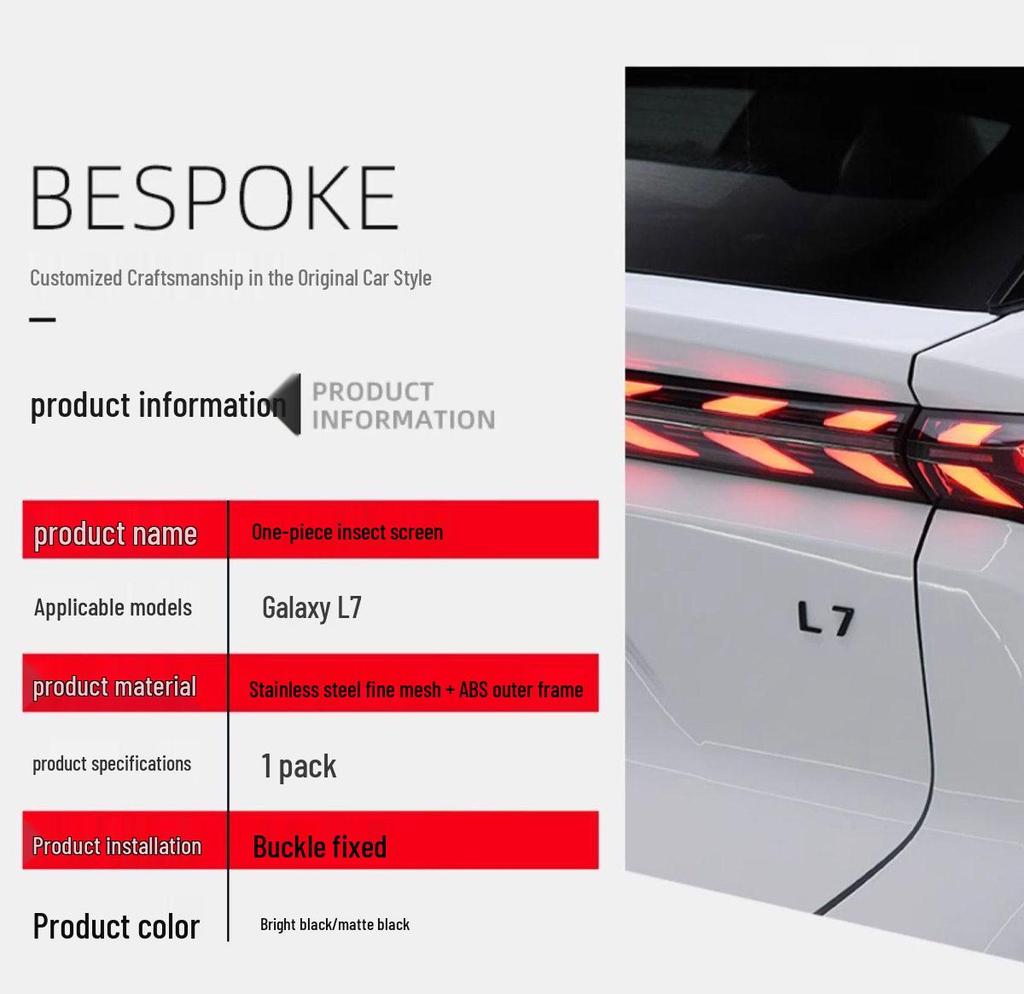 Insect Net for Galaxy L7 Grille Bumper Radiator Protection