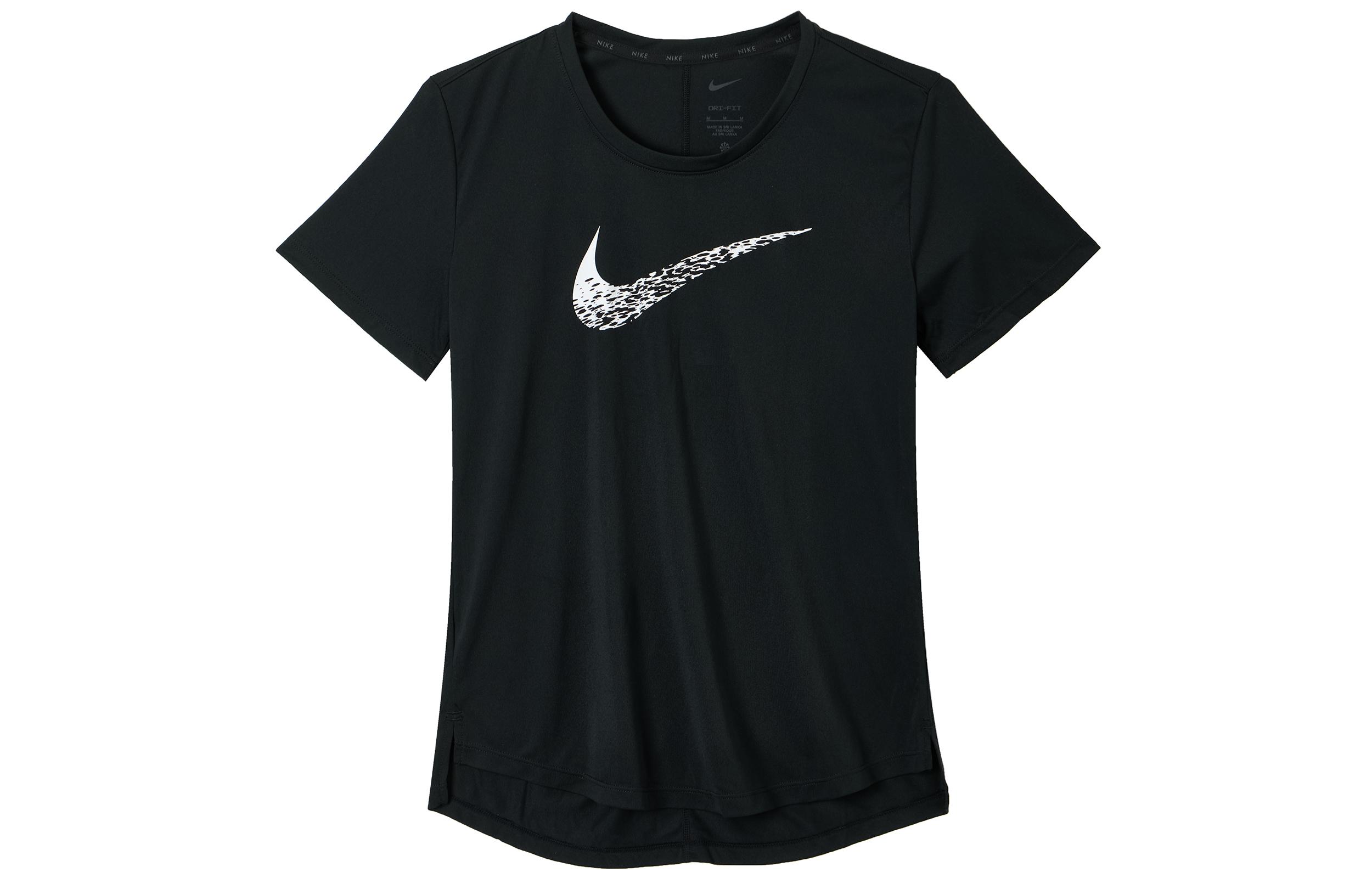 Nike Set in Sleeve Running T Shirt Women s Black DM7778-010 S