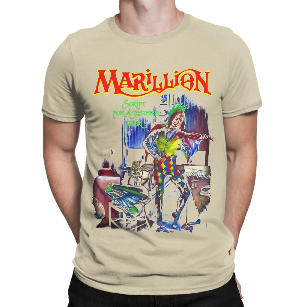 Maglietta Grafica Divertente Vintage MERCH MARILLION 100% Cotone Magliette Marillion Top Per Unisex