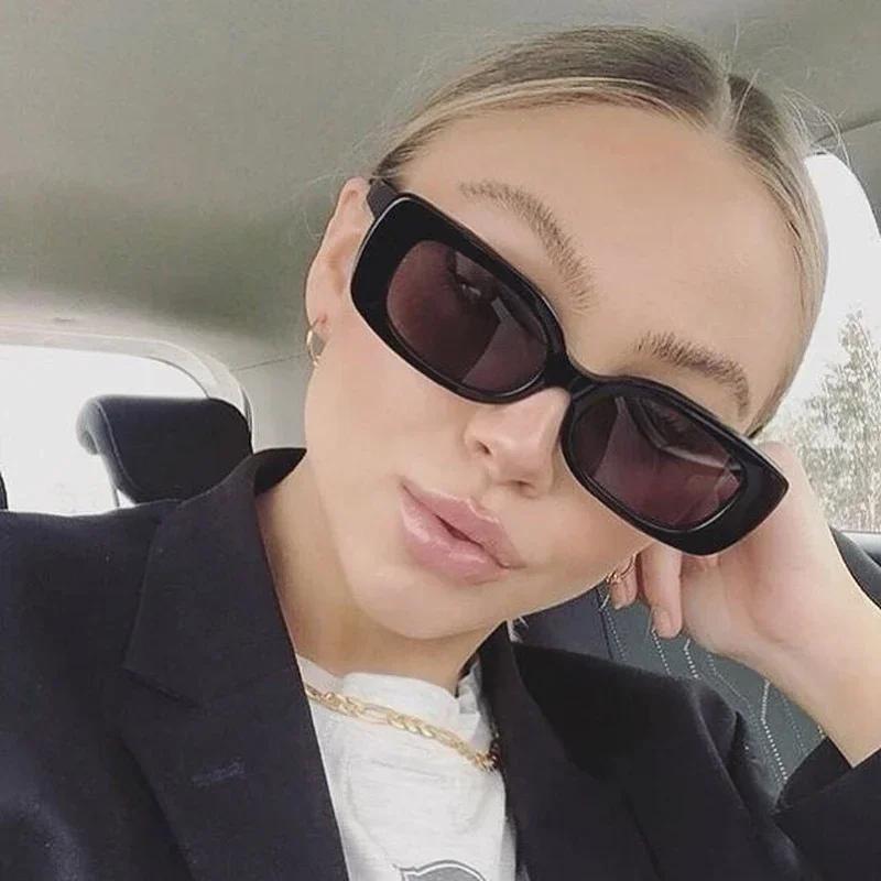 Classic Square Sunglasses Fashion Women Men Retro Stylish Glasses Casual Minimalist Female Male