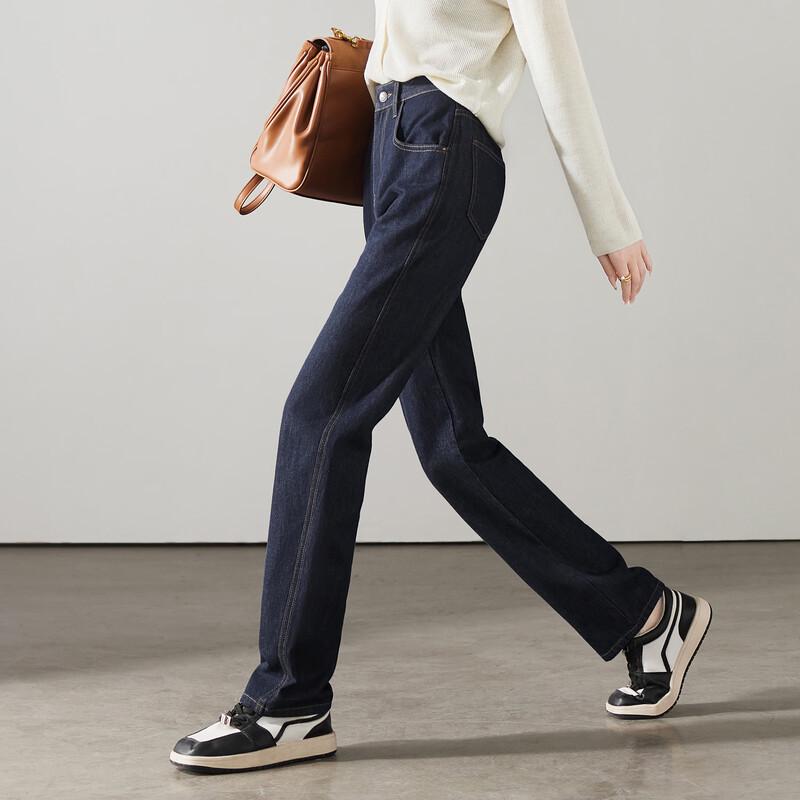 SOFSIL Women's High-Waist Straight Leg Cotton Jeans