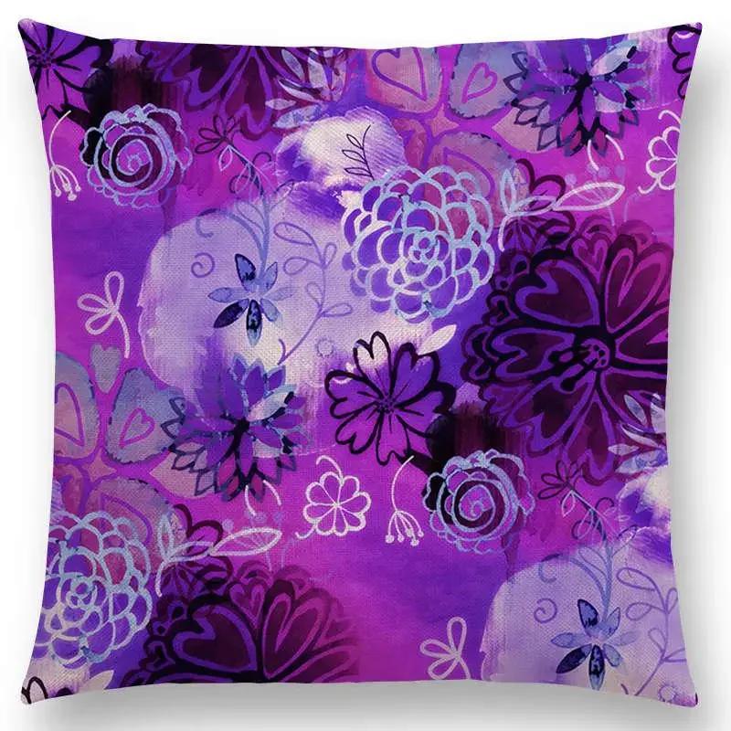 Butterfly Dream Love Flowers Sofa Throw Pillow Case Soul Heart Tulip Golden Circles Floral Stained Glass Colorful Cushion Cover