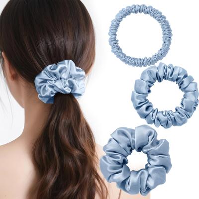 IRIYULI Elásticos de Cabelo de Seda e 3 20 Seda Natural para Cabelo Reduzido Suave em Acessórios de Cabelo Elegantes de Alta Qualidade para Adultos e Laços de Presente, (1cm, 2cm, 3.5cm),