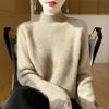 Women Sweater 100% Wool MODERN NEW SAGA Turtleneck Knit Pullover Thick Winter Jumpers Female Knit Tops