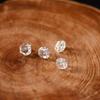 White Crystal Diamond Cut Spacer Beads for DIY Jewelry: Necklaces, Bracelets, Bangles