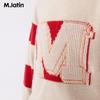M.Latin Girls' Contrast Sleeve Winter Sweater