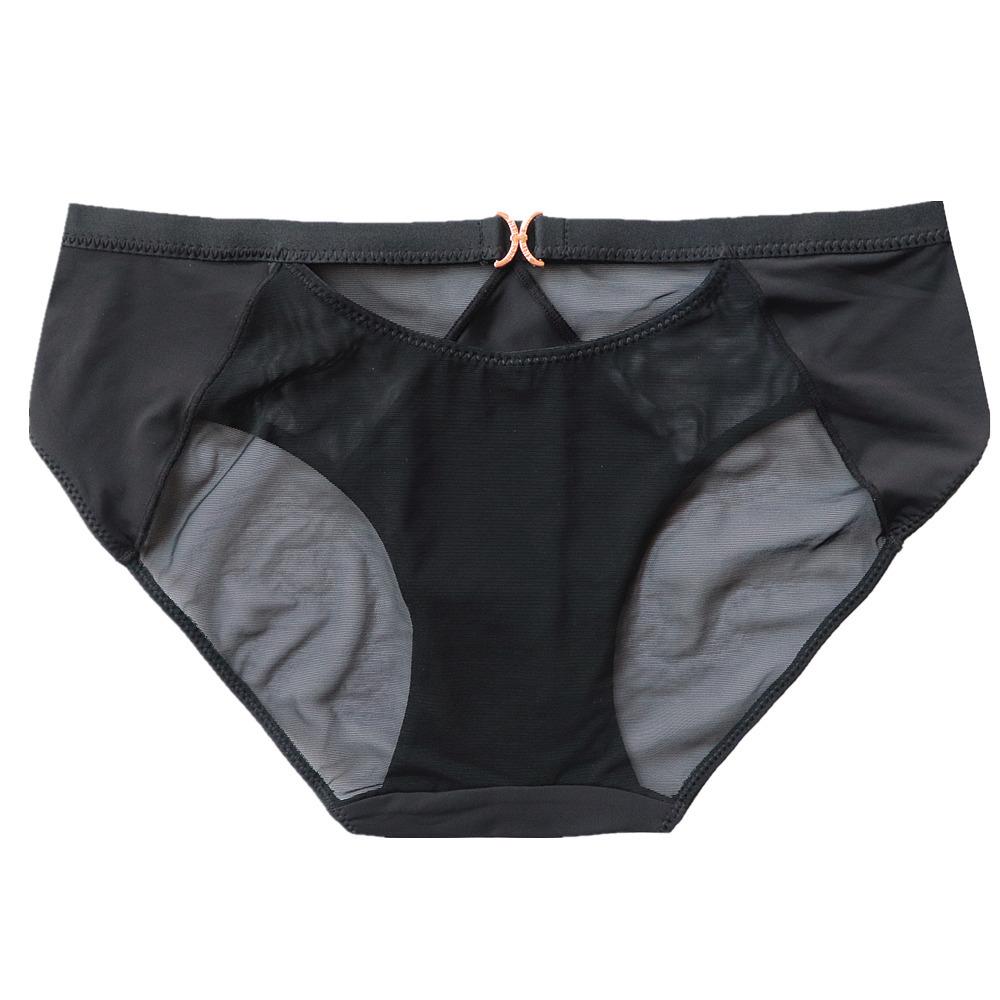 Lencería fina y sexy de cintura baja, bragas de malla, ropa interior de seda helada para mujer, bragas triangulares transpirables