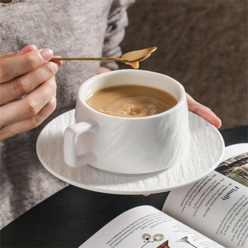 Taozhi Ceramic Coffee Cup & Saucer Set