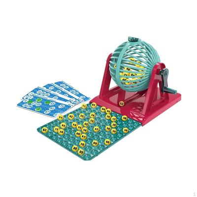 Bingo Game Set, Chips, Family Lotto for Group