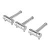 3PCS Ziny Alloy Guitar String Saddles Silver Bridge Saddle Set Metal Bridge Saddles  Electric Guitar