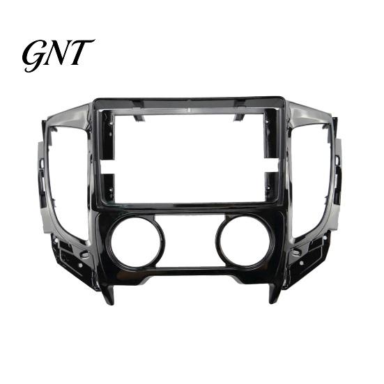 Dashboard Console Trim Adapter 9 Inch Car Radio Fascia Frame for TRITON 2015, Navigation Panel Double Din Stereo Mounting Manual/Auto AC, Install