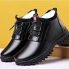 Fashion Cotton shoes men's winter new thick soled outdoor casual high top shoes warm simple comfortable non slip men's snow boots