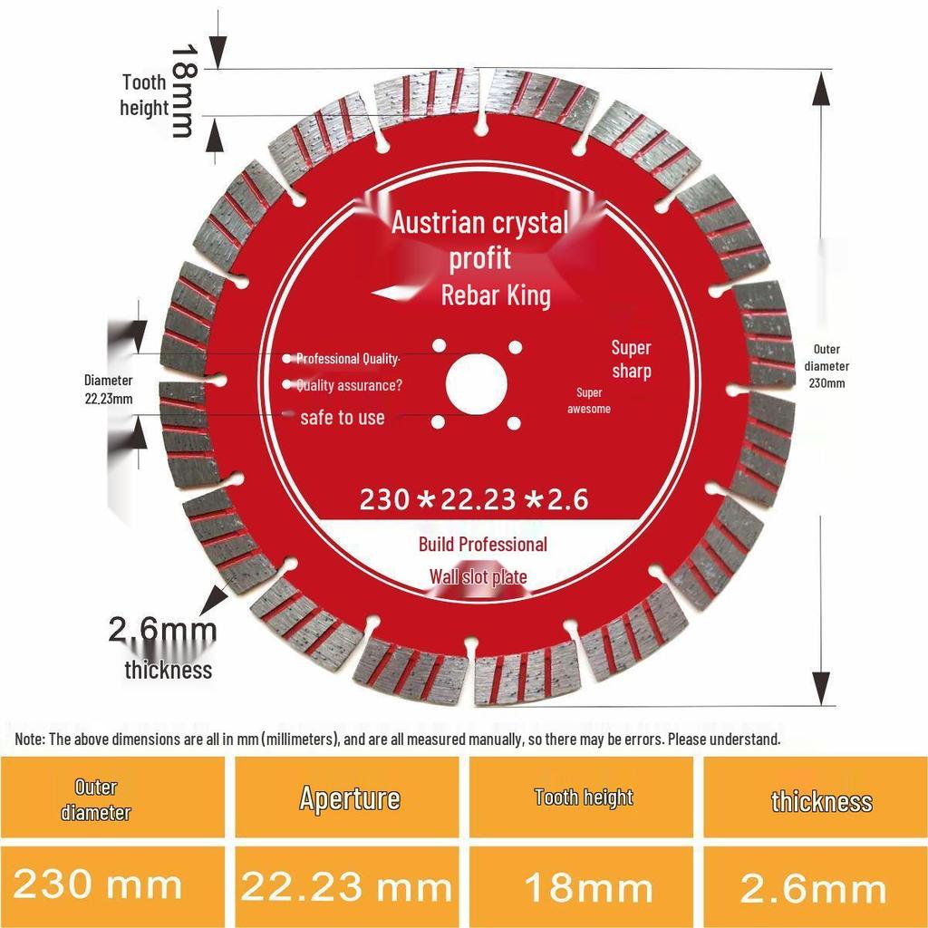 Grooving Diamond Saw Blade - Large Sharp Head for Precision Cutting