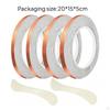 4 Pieces Silver Backed Copper Foil Tape | Two Different Widths, 36 Yards Long, for Craft Projects