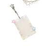 Creative Colorful Star Kpop Photocard Holder Keychain 3 Inch Acrylic Student Card Protector Display Transparent Card Holder Gift