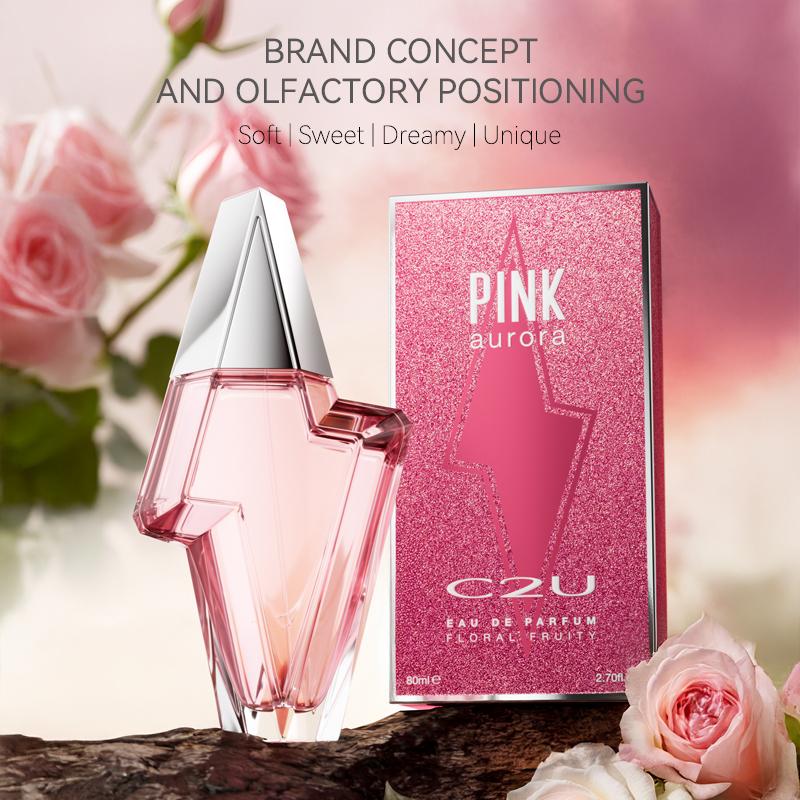 Pink Aurora Trace Perfume for Women – Floral Fruity Long-Lasting EDP 75ml