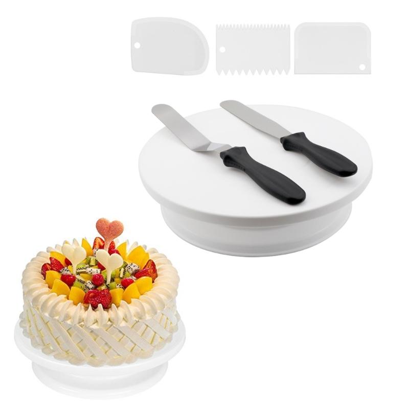 Revolving Cake Stand Professional Turntable for Cupcakes Pastries Decorations Home Baking Tool Kitchen Baking Equipment