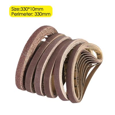 120 ADET 330x10mm Zımpara Bantları 3/8" Havalı Bant Zımpara Makinesi Havalı Açılı Taşlama Makinesi Taşlama Makinesi Polisaj Taşlama Bandı