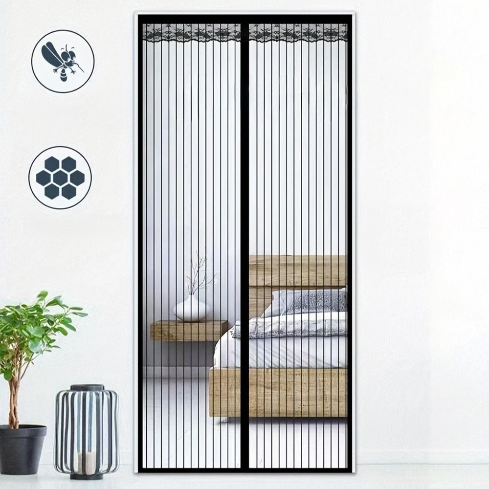 Without Noise Magnetic Mosquito Net Breathable Mesh Door Curtains Air Conditioner Room