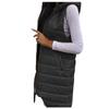 Womens Ladies Warm Plus Size Solid Color Hooded Single Breasted Medium Length Cotton Jacket Waistcoat Slim Cardigan Coat