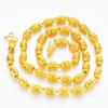 Vietnamese Gold Sand Hollow Dragon Head Domineering Men's Necklace Gold Euro Coin Gold Jewelry