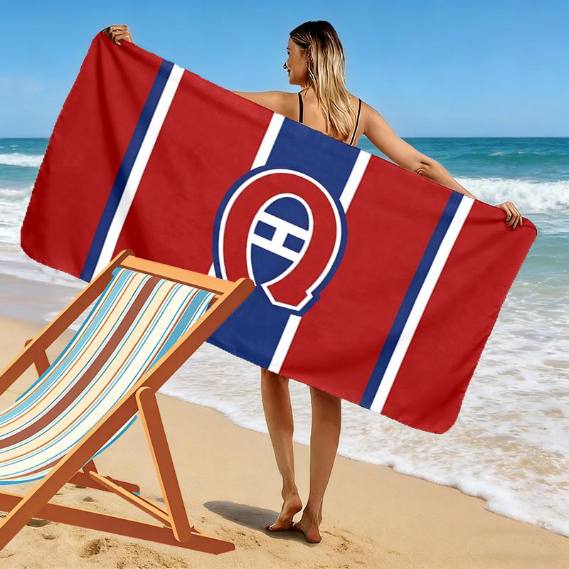 Montreal Canadiens Druck Strandtuch, Großes Weiches Schnelltrocknendes Handtuch für Strand Camping Schwimmen